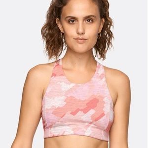 Outdoor Voices Key Bra Coral Stroke Size M